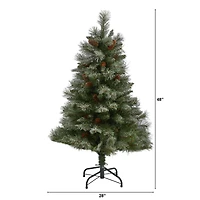 4ft. Unlit French Alps Mountain Pine Artificial Christmas Tree
