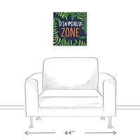 Dinosaur Zone 16" x 16" Canvas Wall Art