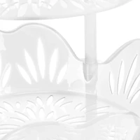 Kitchen Details White 4-Tier Large Basket Shelf