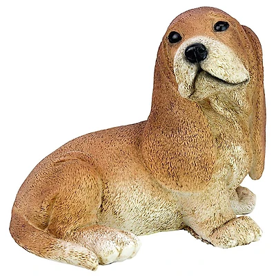 Design Toscano 9" Brown Basset Puppy Dog Statue