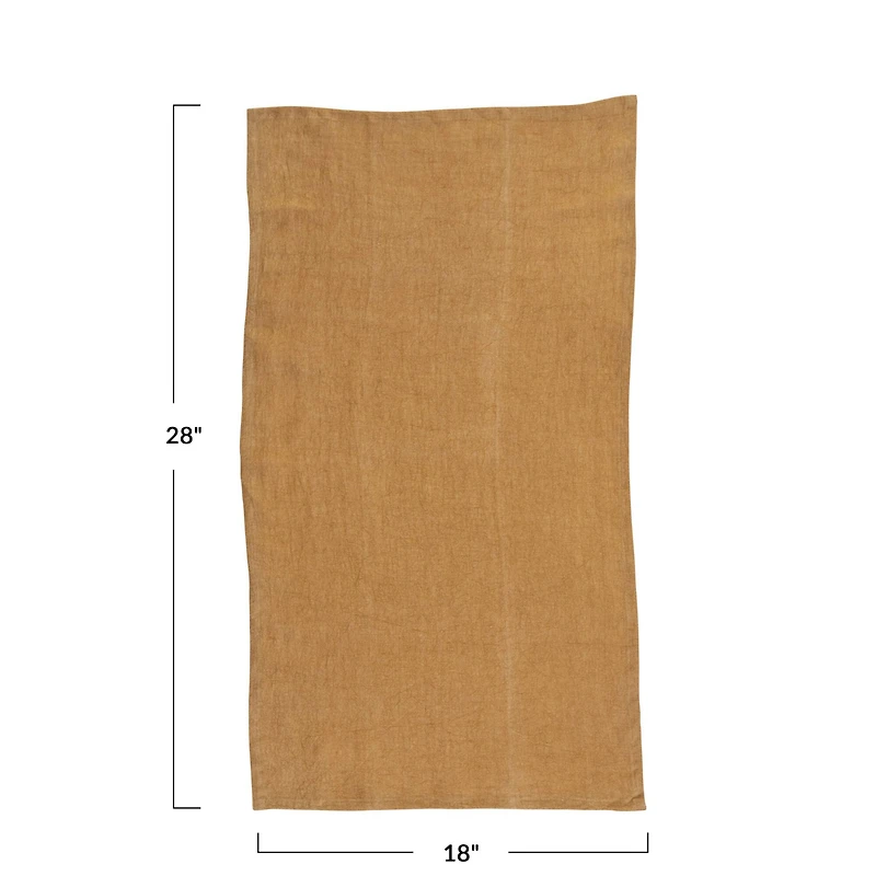 Hello Honey® Stonewashed Linen Decorative Tea Towel