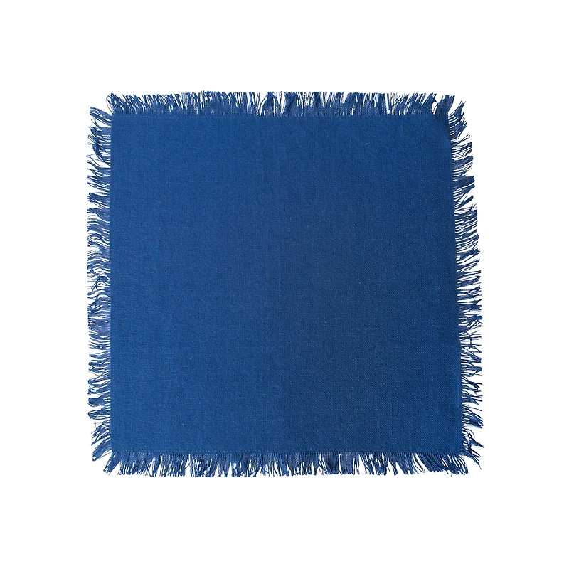 DII® Assorted Navy Heavyweight Fringed Dishcloth (Set of 6)