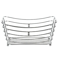 Simplify Wire Towel Basket with Chrome Ball Feet