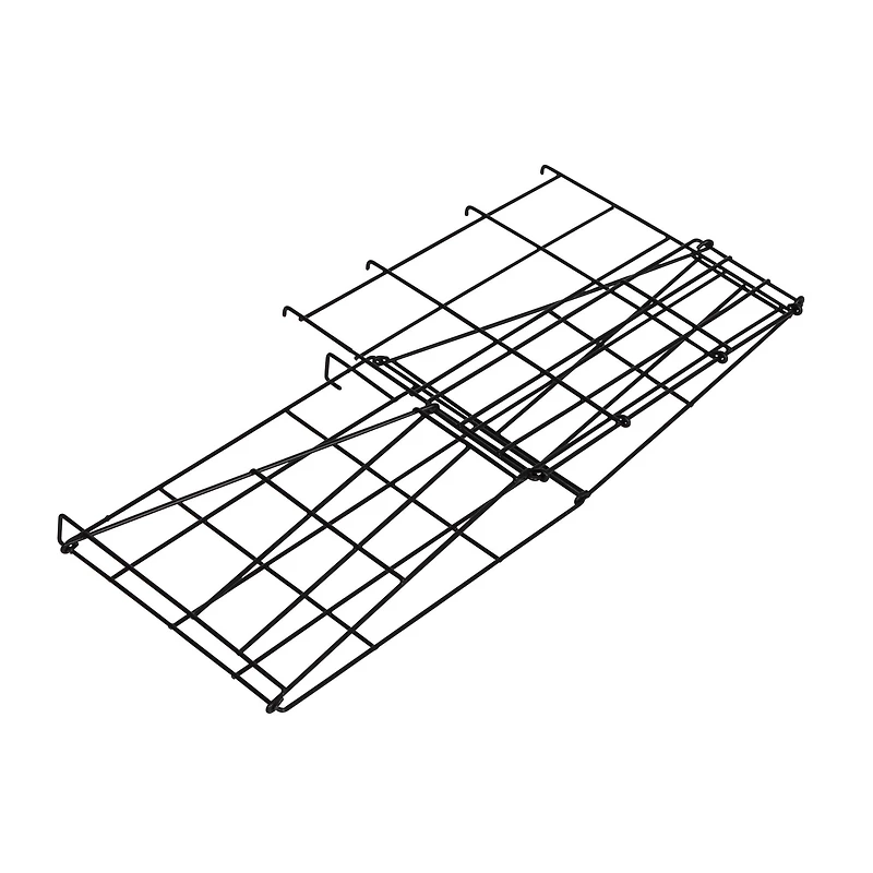 Honey Can Do Reversible Black Bathroom Storage Space Saver