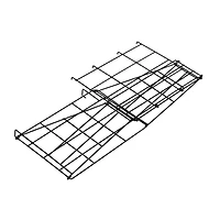 Honey Can Do Reversible Black Bathroom Storage Space Saver