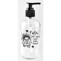 Marci Art 8oz. Faith Will Light Your Path Soap Dispenser