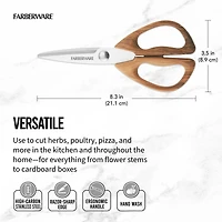 Farberware Faux Pecan All Purpose Shears