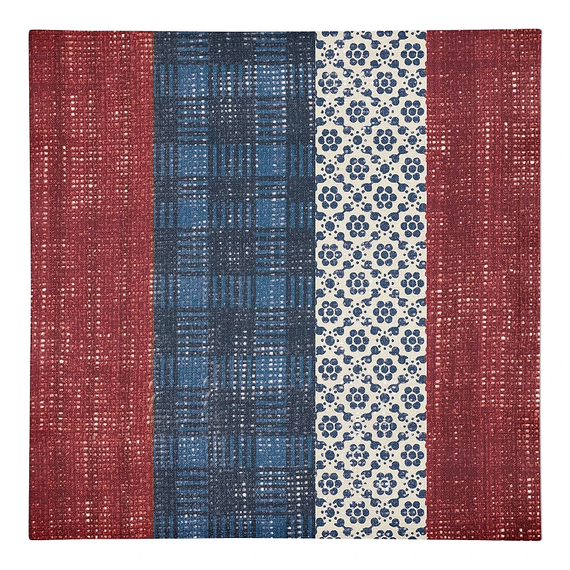 Designs Direct Patriotic Patchwork Cotton Twill Napkin