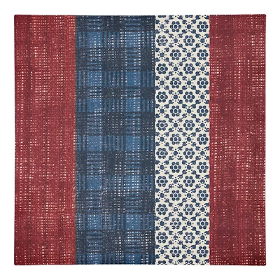 Designs Direct Patriotic Patchwork Cotton Twill Napkin