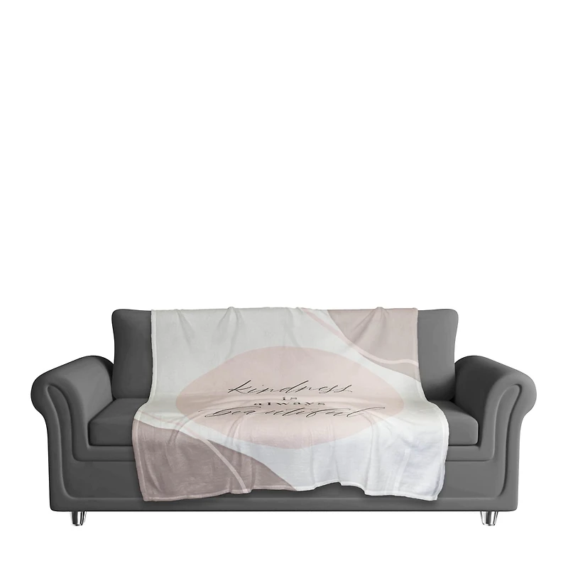 50" x 60" Kindness Is Always Beautiful Coral Fleece Blanket