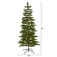 6.5ft. Pre-Lit Big Sky Spruce Artificial Christmas Tree with Clear Warm Multifunction LED Lights