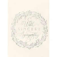 JAM Paper Sympathy Wreath Blank Cards & Envelopes Set, 25ct.