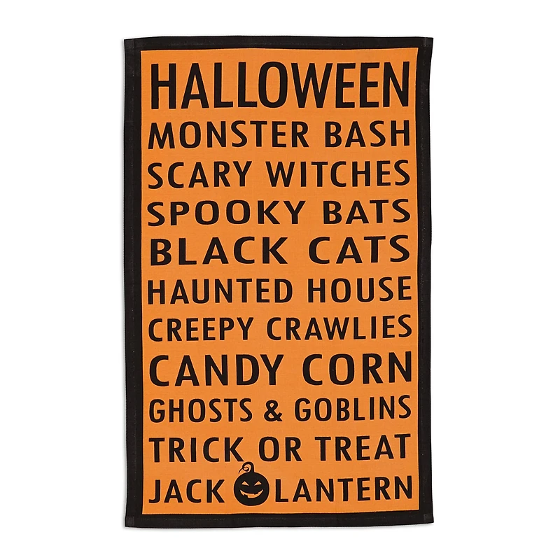 DII® Haunted Hollow Printed Dishtowels Set
