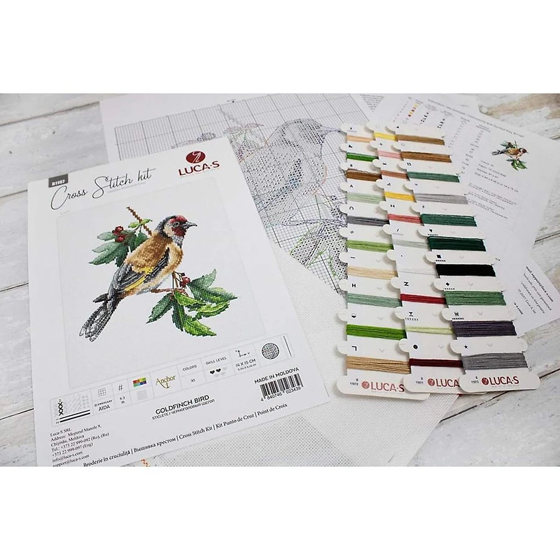 Luca-s Goldfinch Bird Counted Cross Stitch Kit