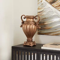 17" Bronze Traditional Decorative Jar