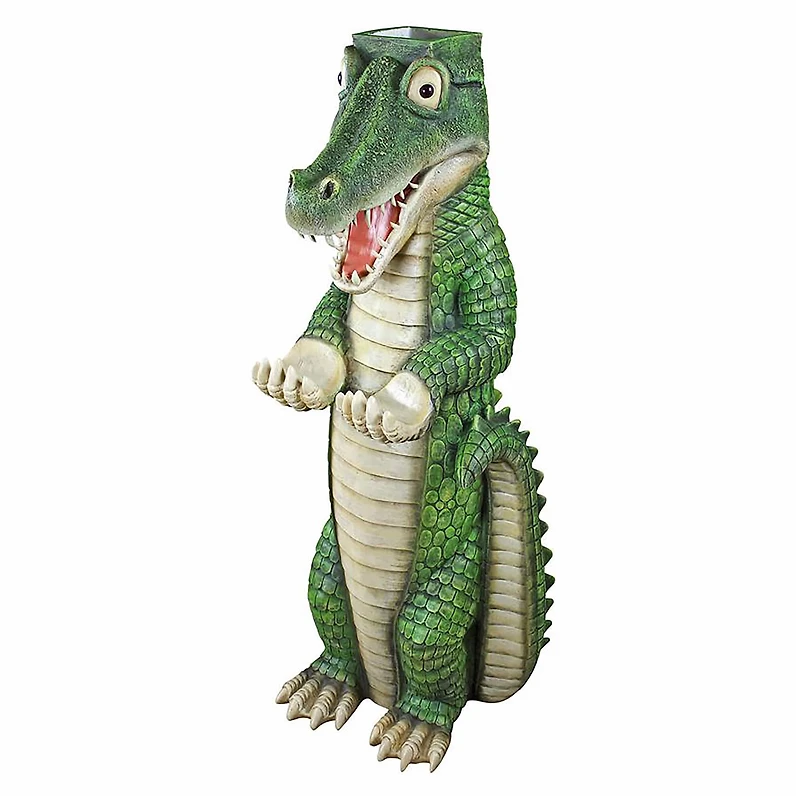 Design Toscano 43" Postal Gator Mail Post Sleeve Statue