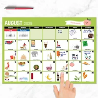 July 2025 - June 2026 Medium Every Day's A Holiday Desk Pad Monthly Blotter Calendar