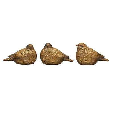 Hello Honey® 5.5" Gold Birds Decoration Set