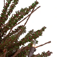 2ft. Pre-Lit Medium Warsaw Twig Artificial Christmas Tree in Burlap Base, Clear Lights