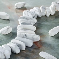White Howlite Spike Beads by Bead Landing™