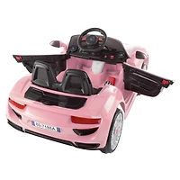 Toy Time Pink Battery Powered Ride-On Sports Car
