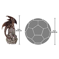 Design Toscano 13" Cruel Wing the Castle Graveyard Dragon Statue