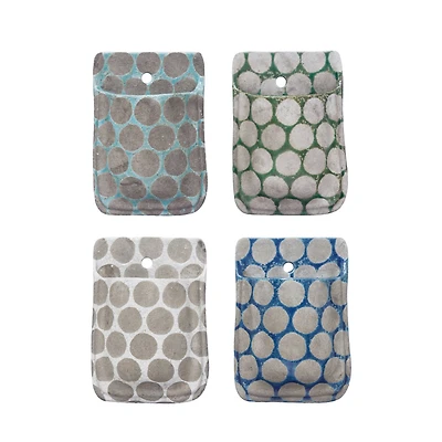 Hello Honey® 8'' Terra-Cotta Wall Planter with Wax Relief Dots Set, 4ct.