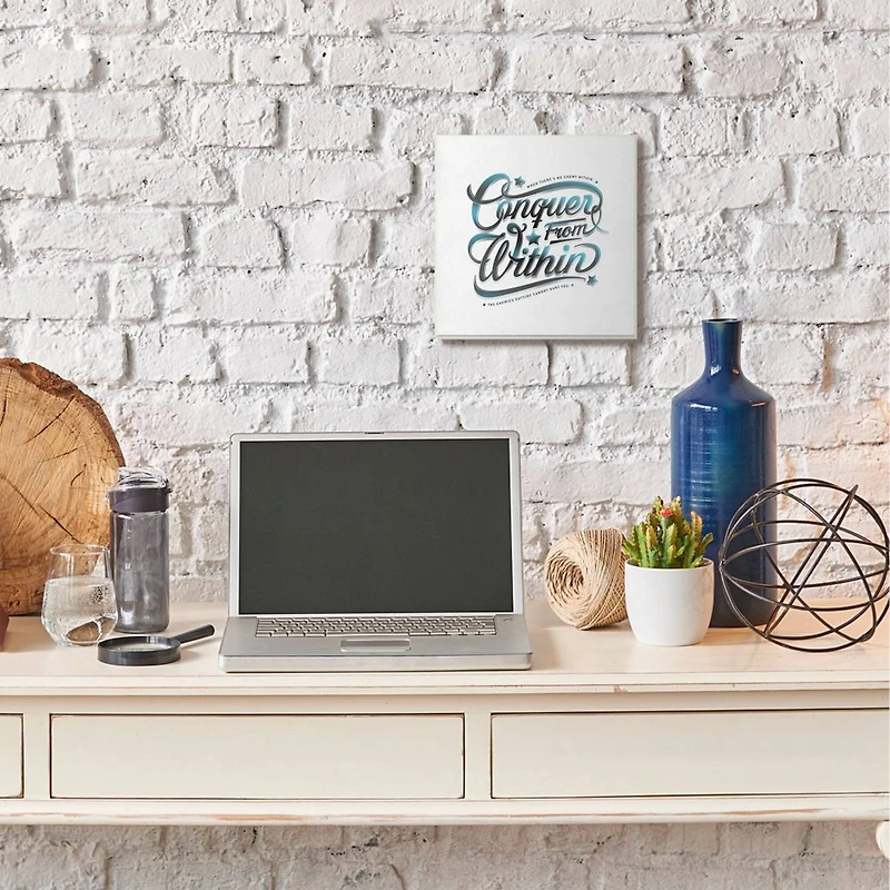 Stupell Industries Conquer From Within Wooden Wall Plaque