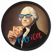 20" Round Pizza George Framed Print