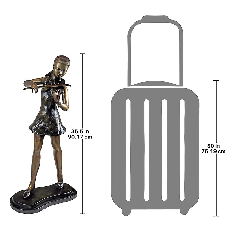 Design Toscano 36" The Young Violinist Sculpture