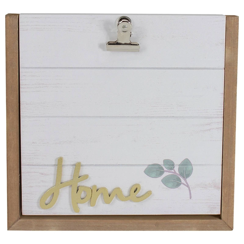 8.5" "Home" Table Top Photo Clip Frame With Hinge Design Décor