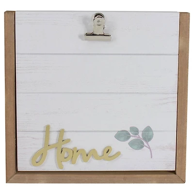 8.5" "Home" Table Top Photo Clip Frame With Hinge Design Décor