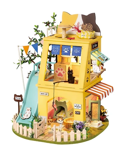 Rolife® Cat House DIY Miniature House Kit