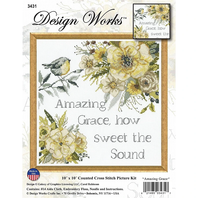 Design Works™ Amazing Grace Counted Cross Stitch Kit