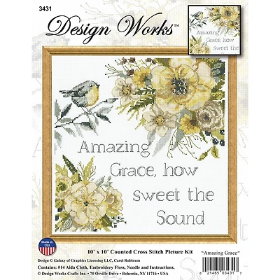 Design Works™ Amazing Grace Counted Cross Stitch Kit