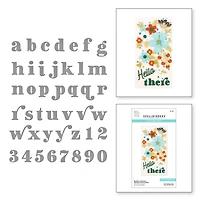 Spellbinders® Be Bold Lowercase Alphabet & Numbers Etched Dies