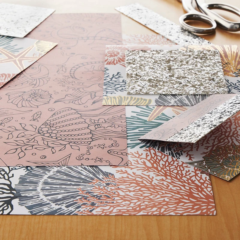 Shells Double-Sided Cardstock Paper by Recollections™, 12" x 12"