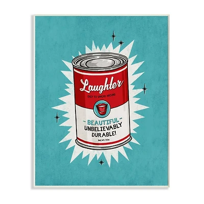 Stupell Industries Canned Laughter Wall Plaque