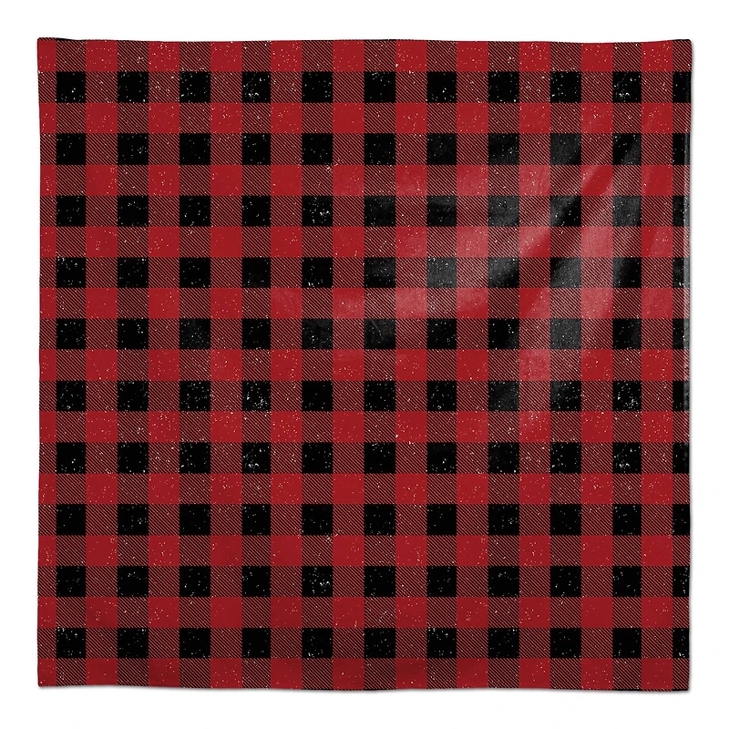 Red Black Buffalo Check 58x58 Tablecloth