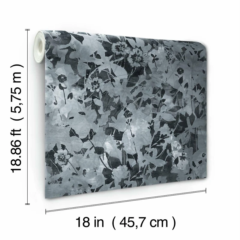 RoomMates Wildflower Shadows Peel & Stick Wallpaper