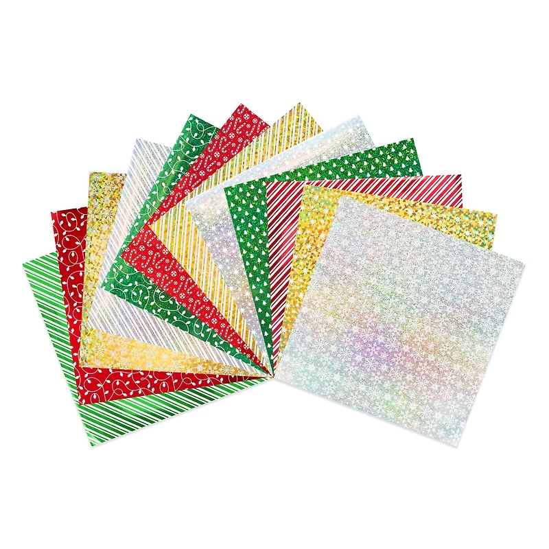 12" x 12" Christmas Foils Paper Pad by Recollections™