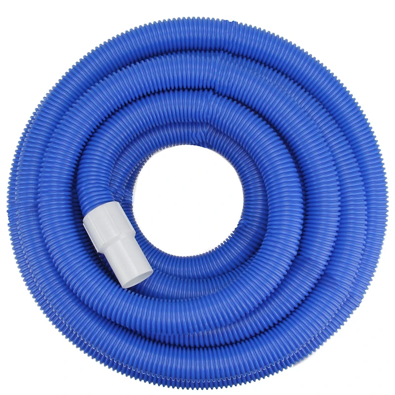 Pool Central 1.5" x 25ft. Blue Blow-Molded PE In-Ground Swimming Pool Vacuum Hose with Swivel Cuff