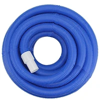 Pool Central 1.5" x 25ft. Blue Blow-Molded PE In-Ground Swimming Pool Vacuum Hose with Swivel Cuff