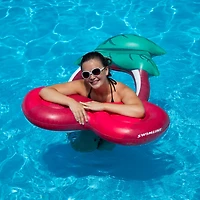 46" Red & Green Cherry Inflatable Swimming Pool Ring Lounger