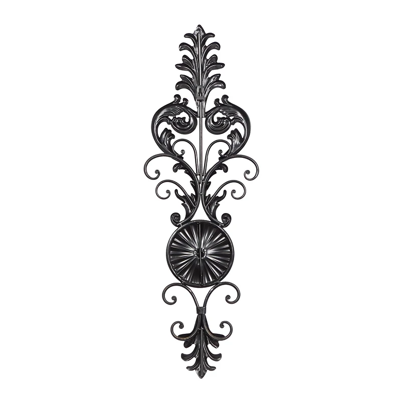 31" Gold Glass Rustic Candle Wall Sconce