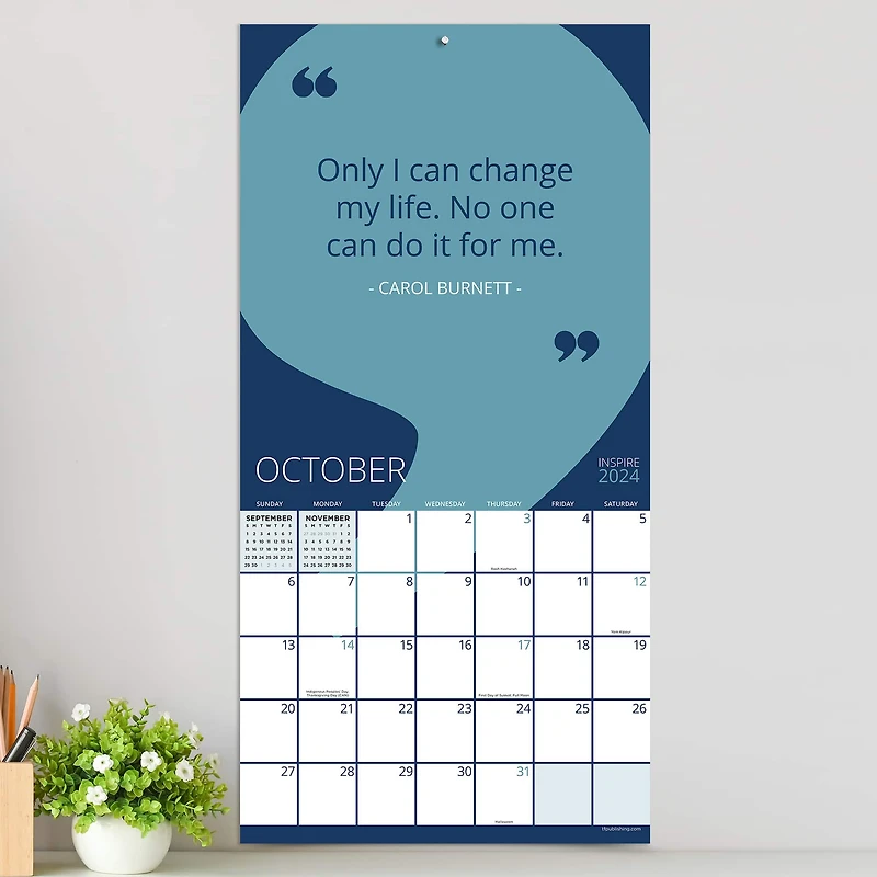 TF Publishing Inspire Wall Calendar