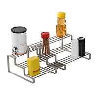 Honey Can Do Gray 3-Tier Adjustable Spice Rack Organizer