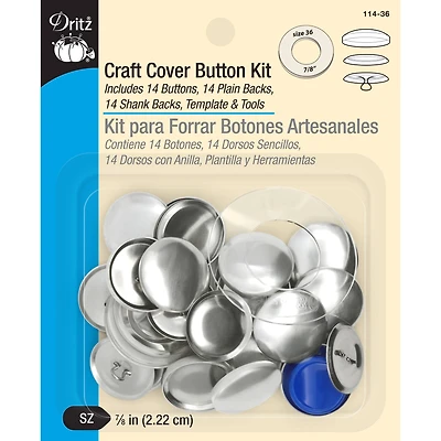 Dritz® Nickel Craft Cover Button Kit