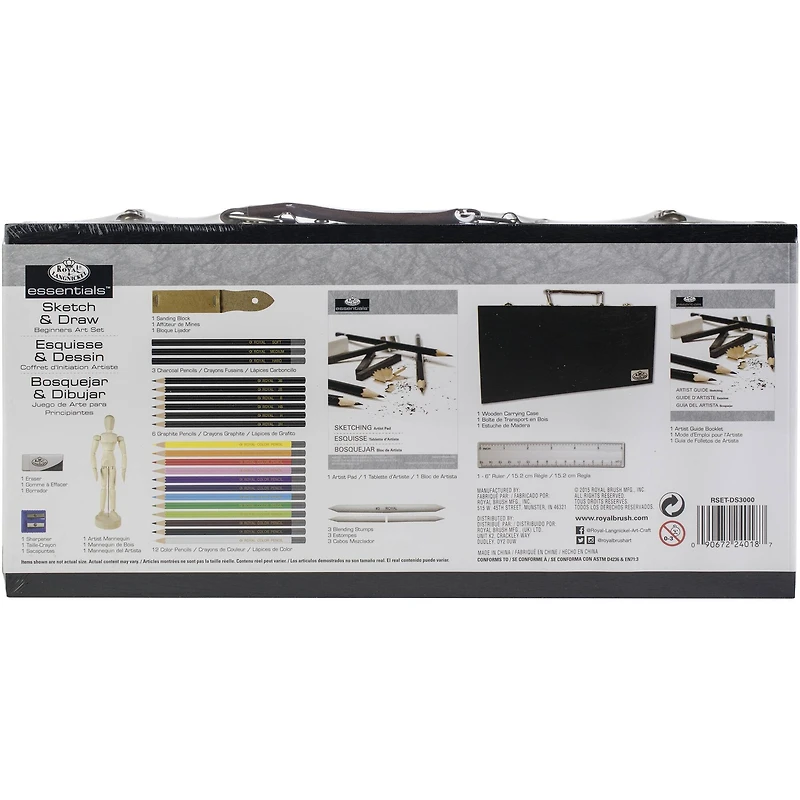 Royal & Langnickel® Essentials™ 32 Piece Sketching & Drawing Beginner Artist Set