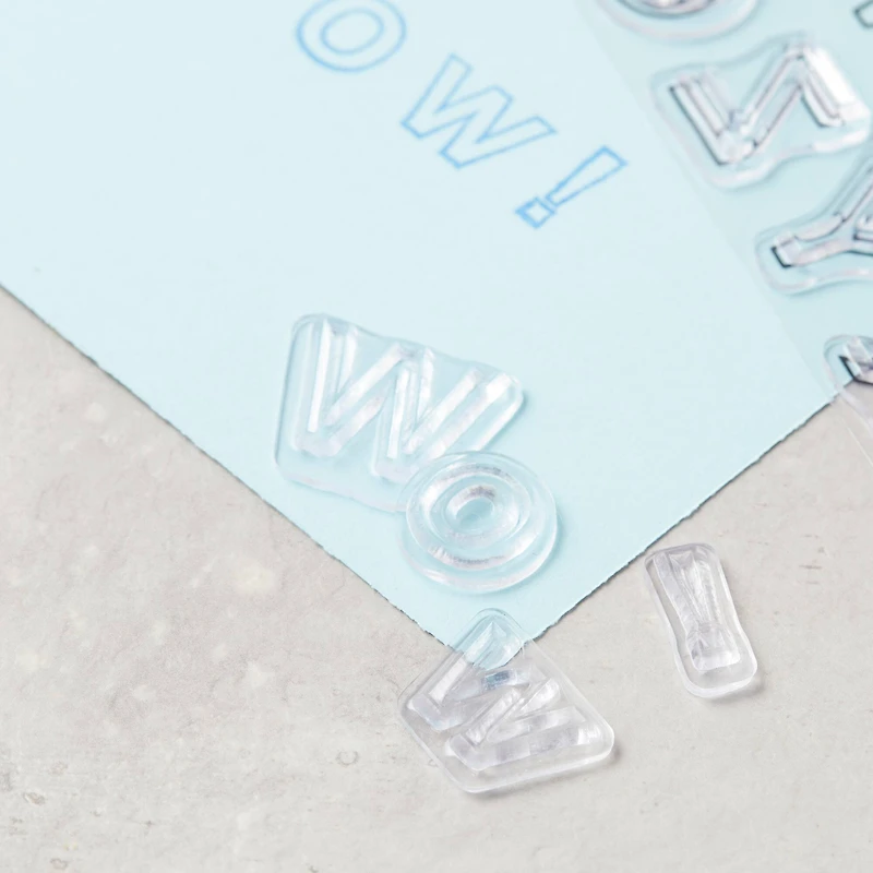 Block Letter Clear Stamps by Recollections™